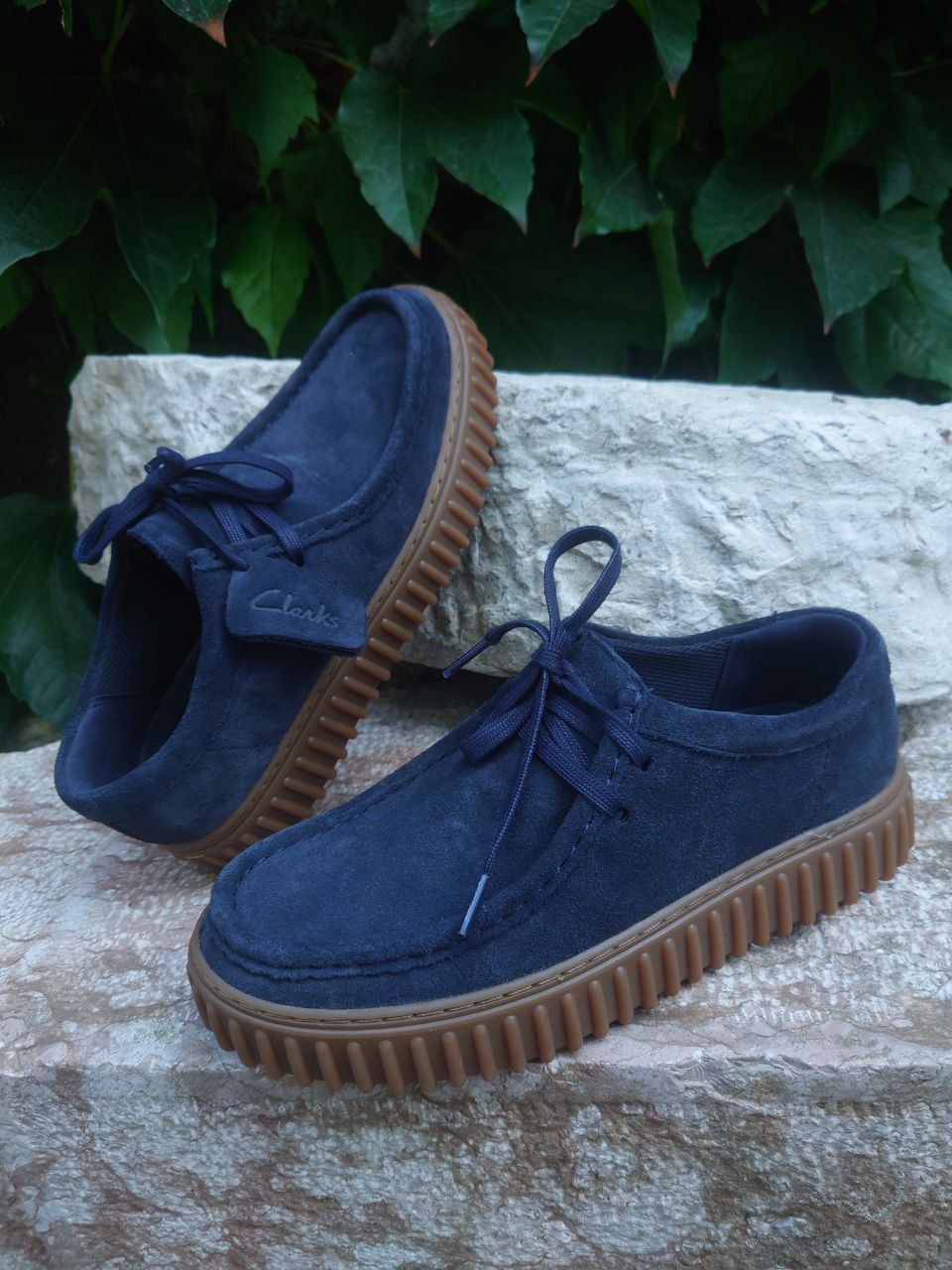 Clarks Scarpe Uomo Modello Torhill Lo (Navy Suede) – Bottamedi