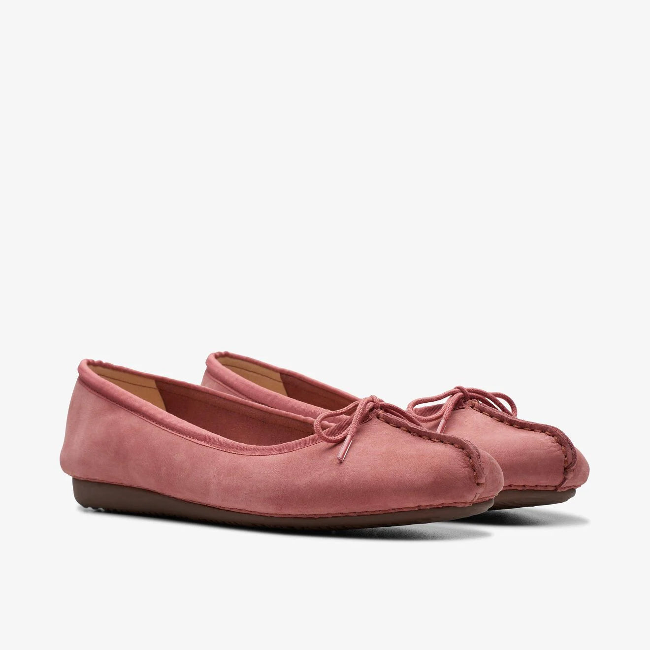 Clarks Scarpe Donna - Modello Freckle Ice (Dusty Rose Nubuck)