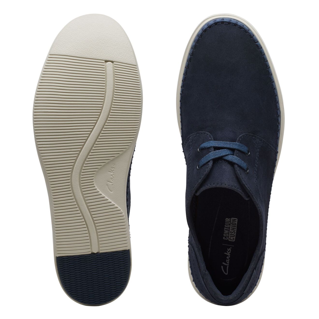 Clarks Scarpe Uomo - Modello Bratton Lo (Navy Suede)