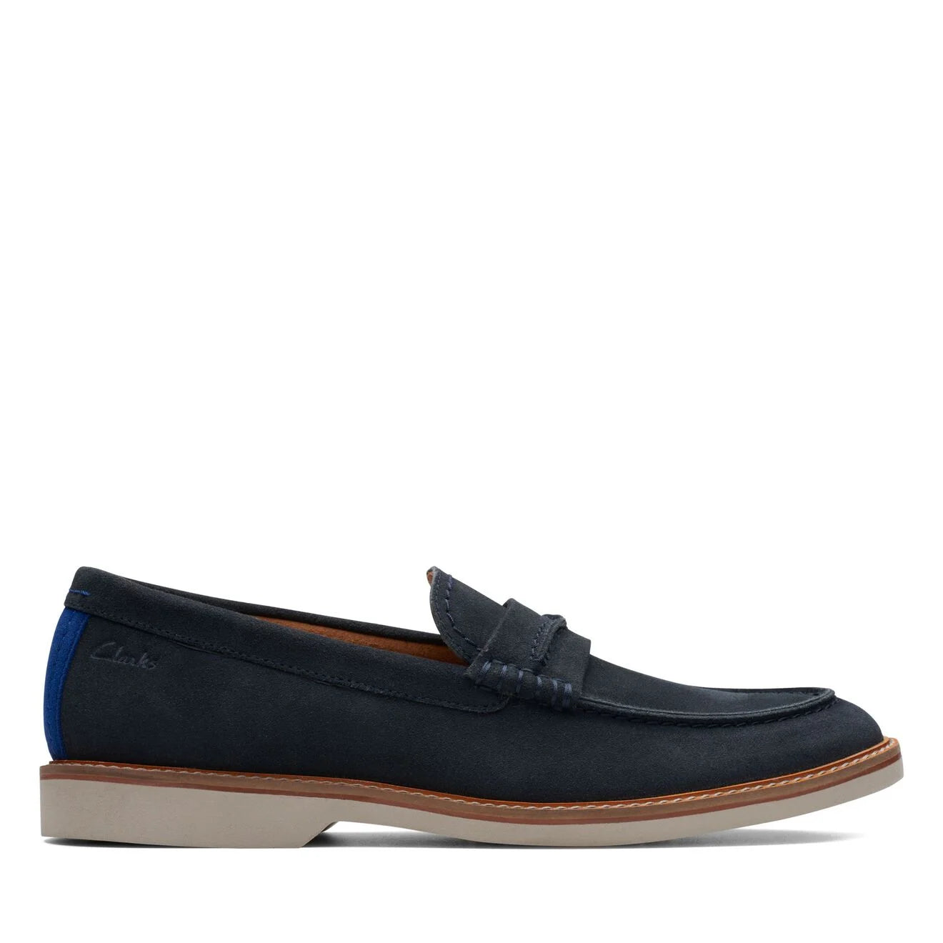 Clarks Scarpe Uomo - Modello AtticusLTSLIP (Navy Suede)