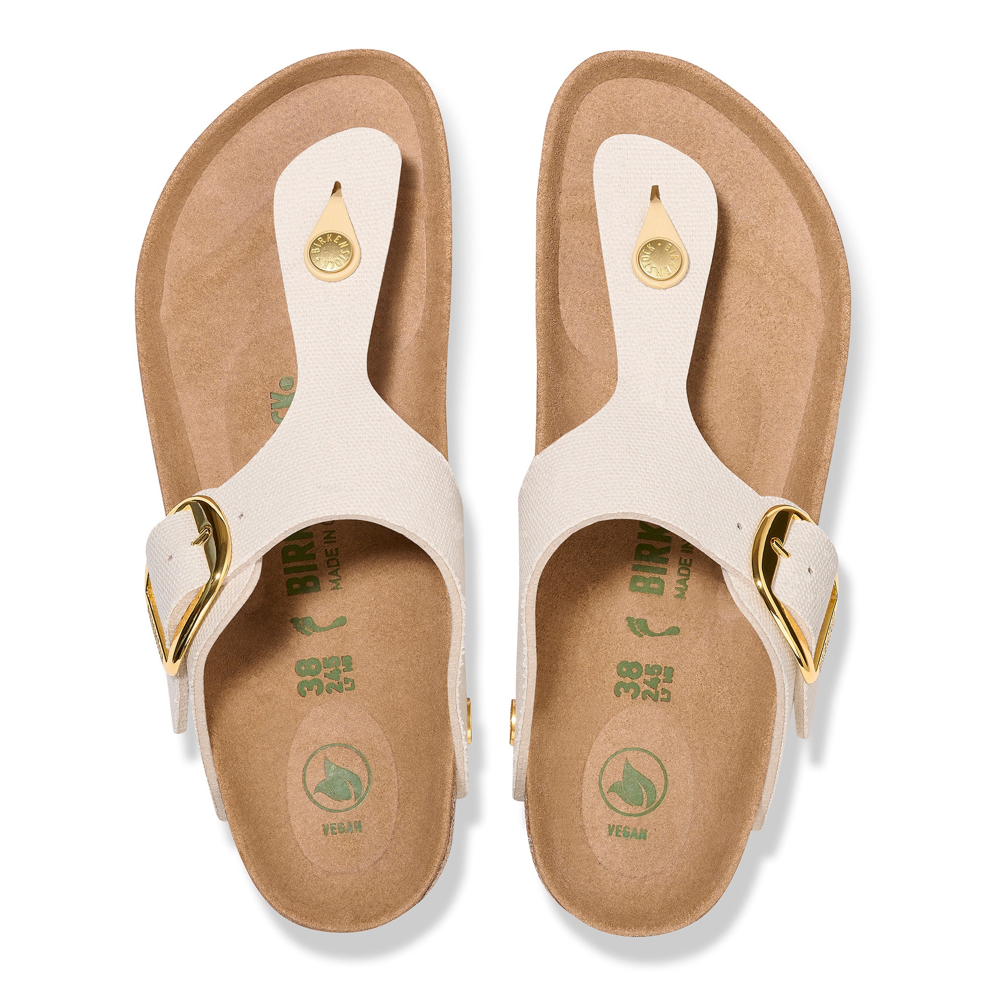 Birkenstock Sandali Vegan Donna - Modello 1026669 (Canvas Eggshell)