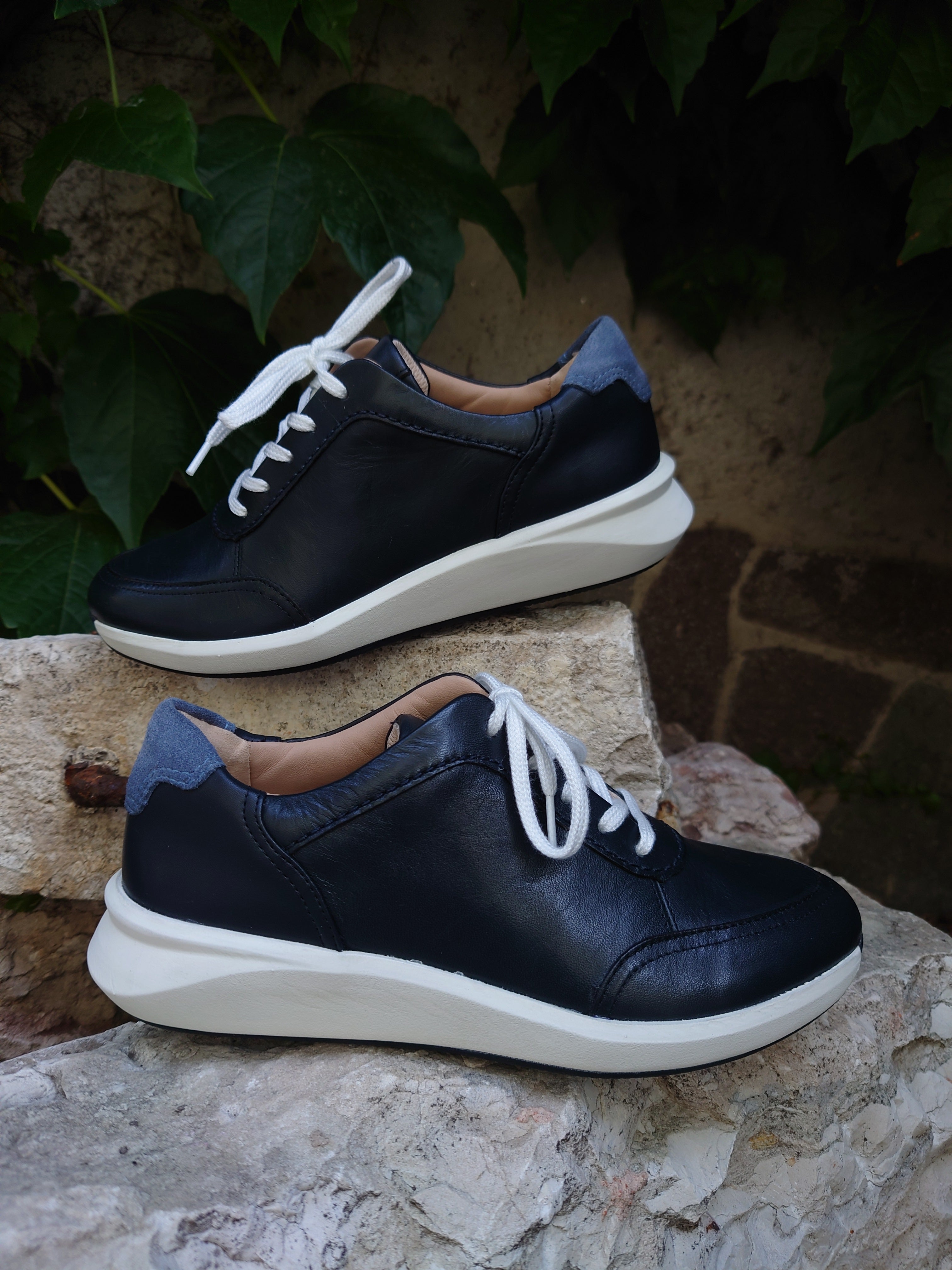 Clarks Scarpe Donna - Modello UN RIO MIX (Navy)