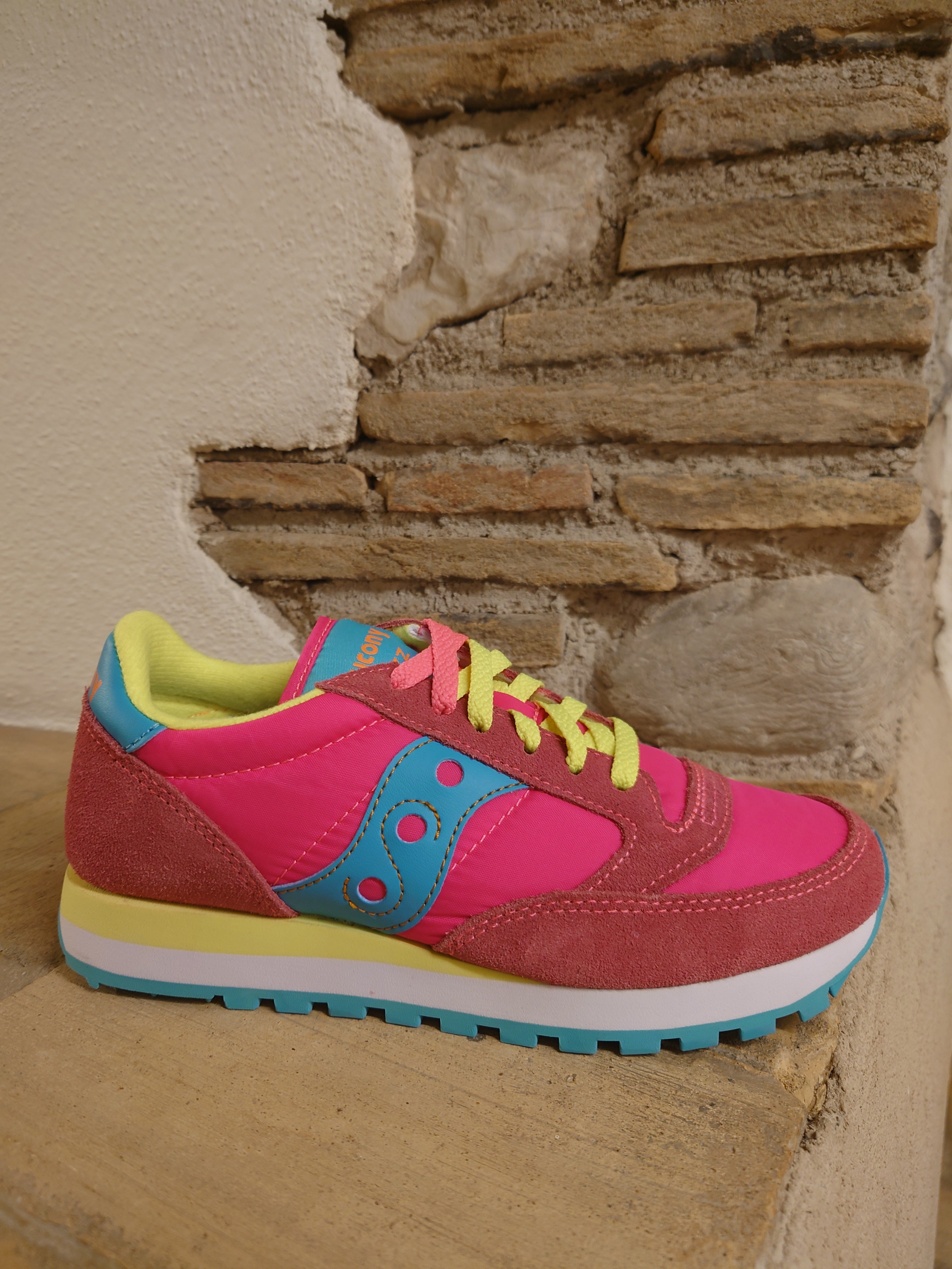 Saucony Sneakers Donna - Modello 1044-293 (Pink/Yellow)