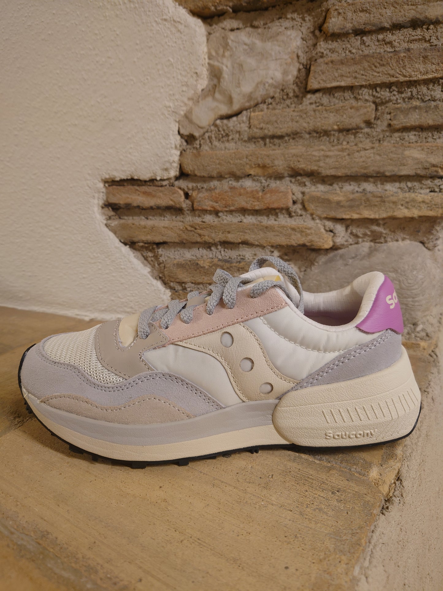 Saucony Sneakers Donna - Modello S60790-4 (White/Grey/Rose)