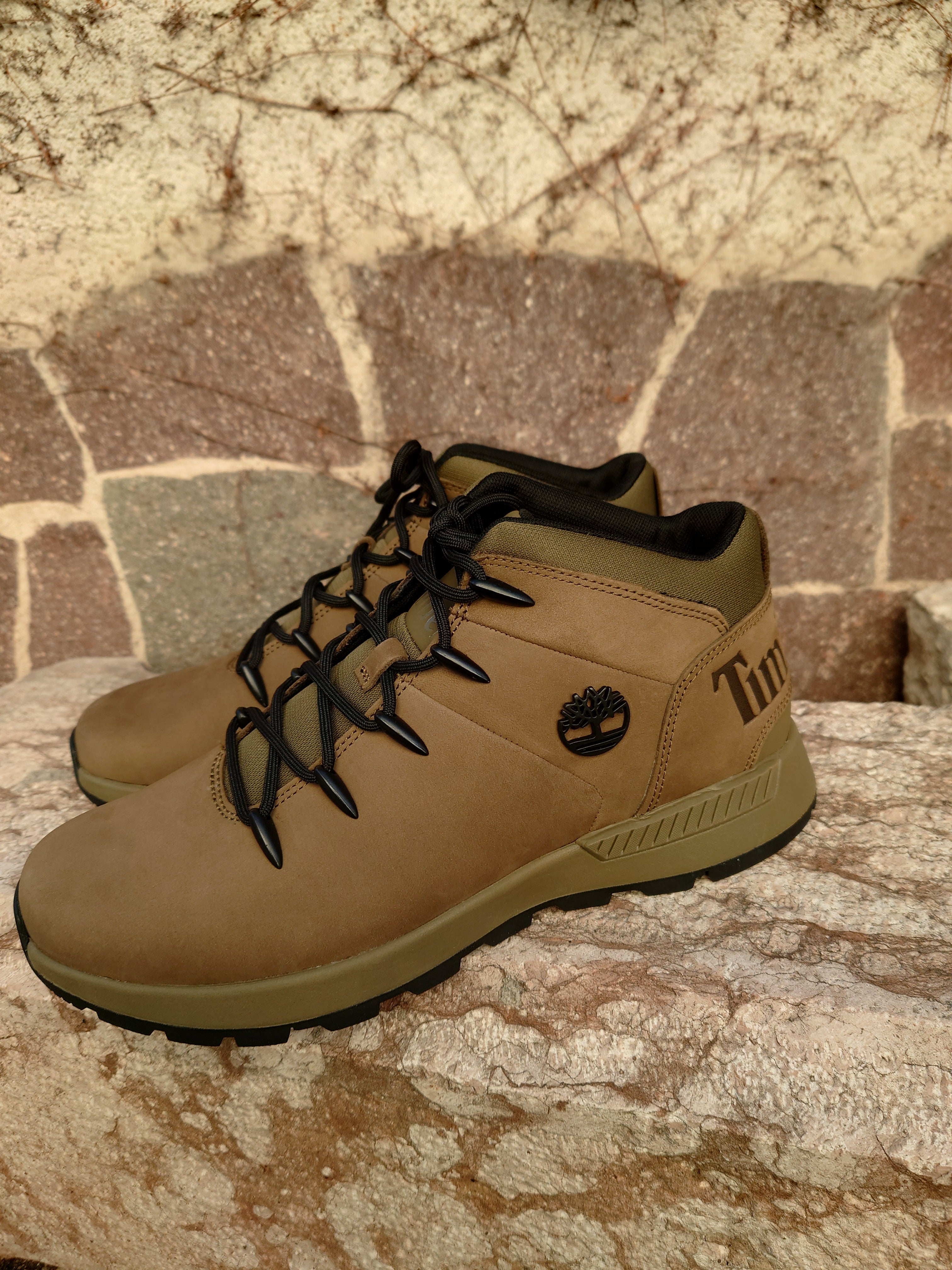 Timberland Stivaletti Uomo - Modello TB0A2QSH (Olive Nubuck)