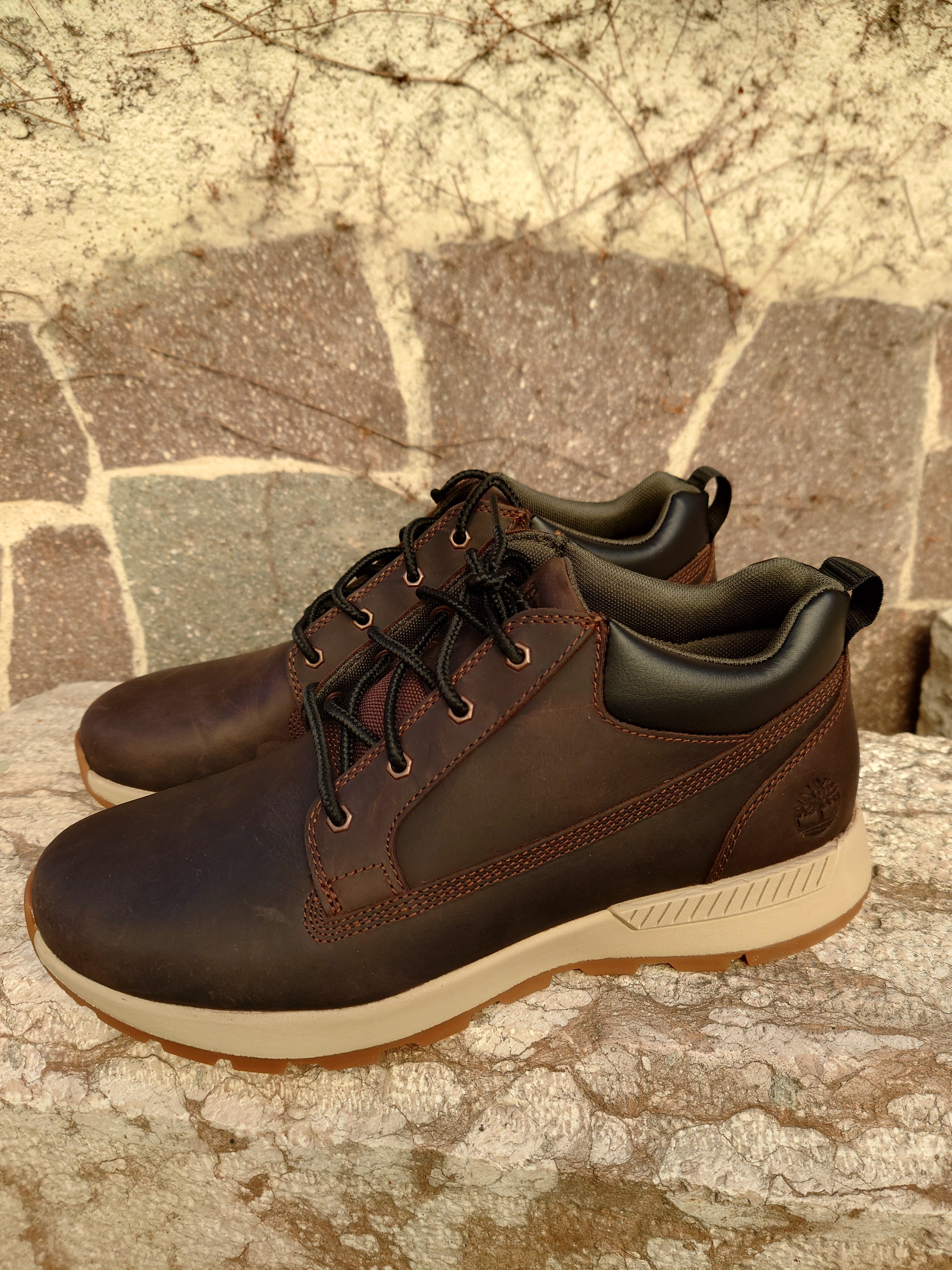 Timberland Stivaletti Uomo - Modello TBOA2HVM (Dark Brown Nubuck)