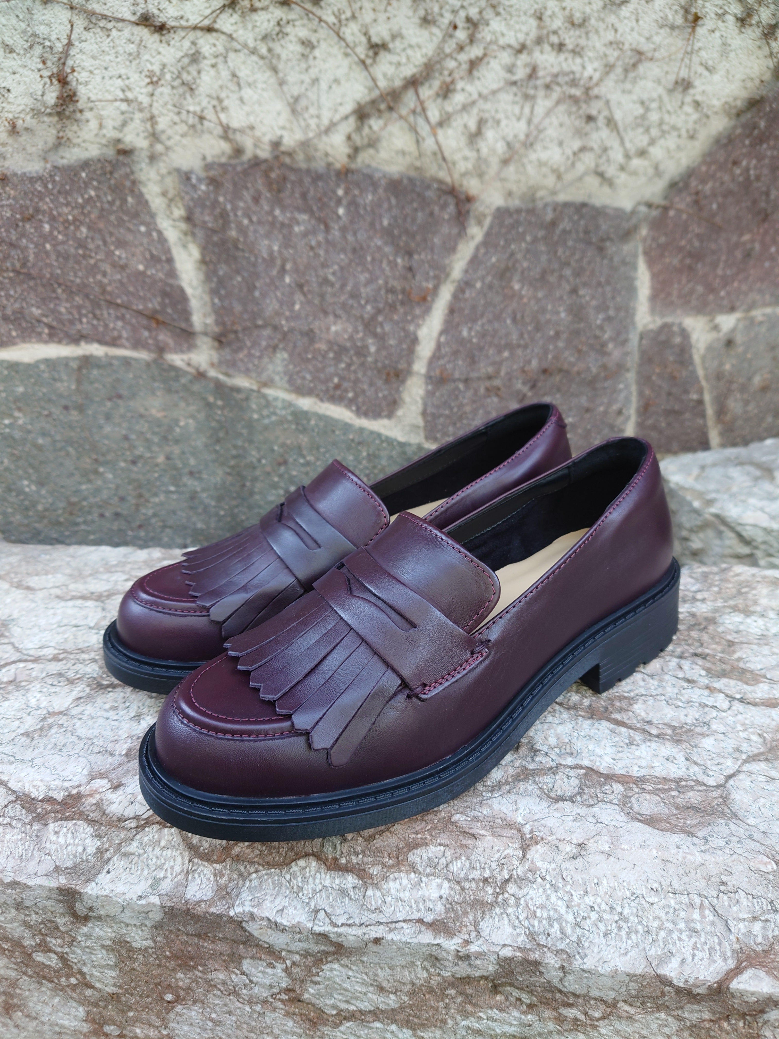 Clarks Mocassini Donna - Modello ORINOCO2 LOAFER (Burgundy Leather)