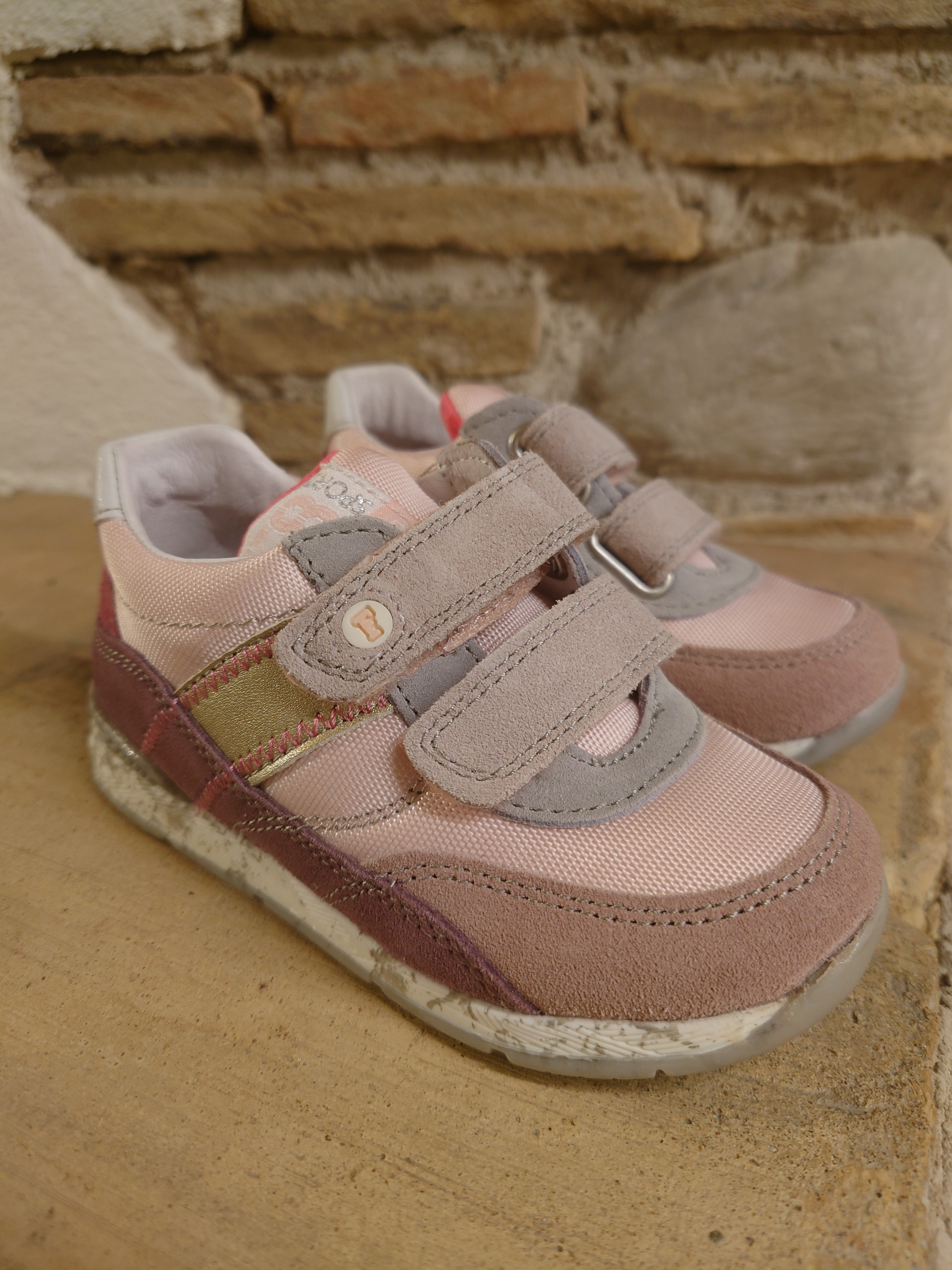 Falcotto Scarpe Bambina - Modello ZAK VL (Cipria-Magnolia Suede)