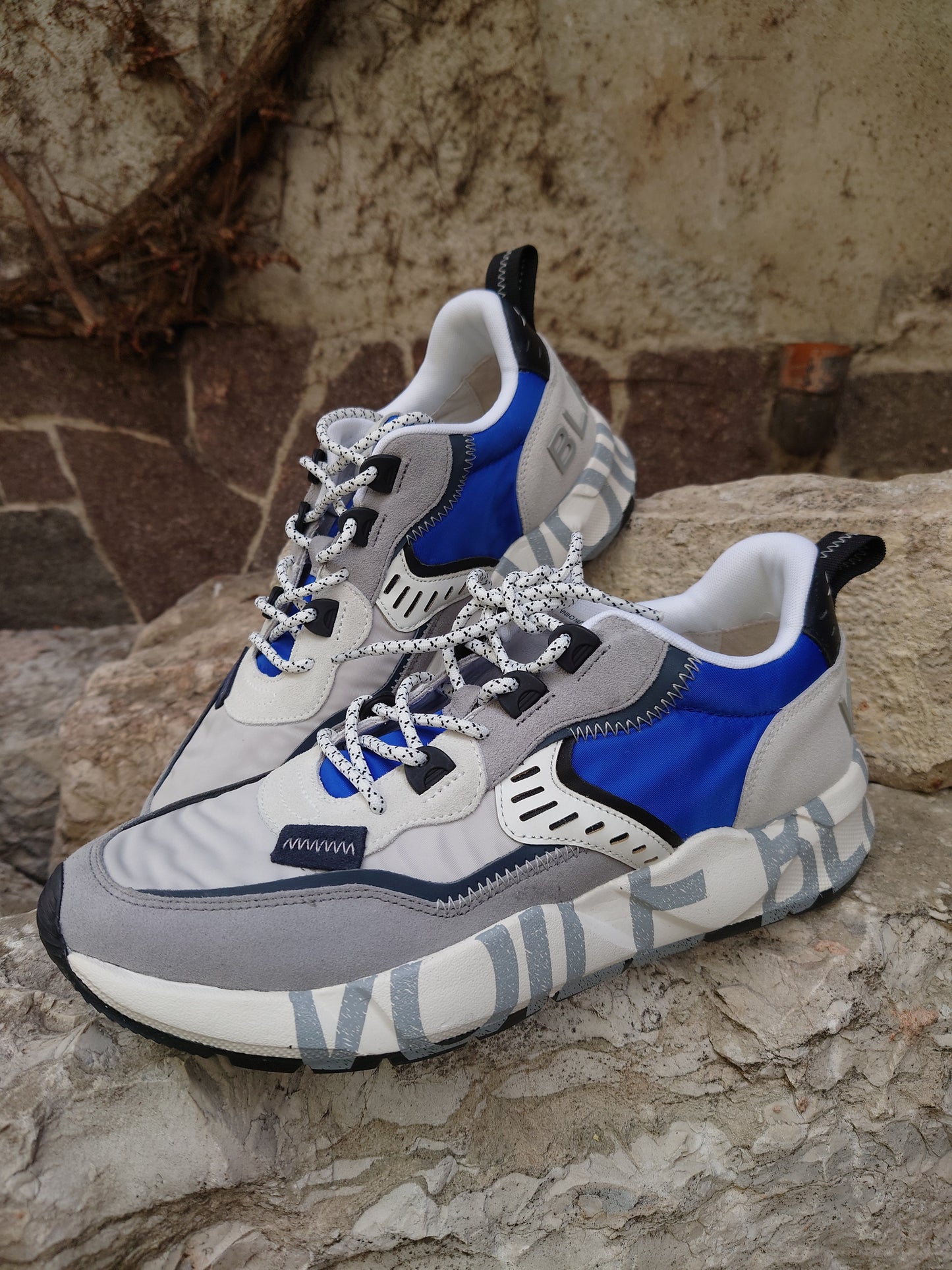 Voile Blanche Sneakers Uomo - Modello 201746501 (Grey Azure)