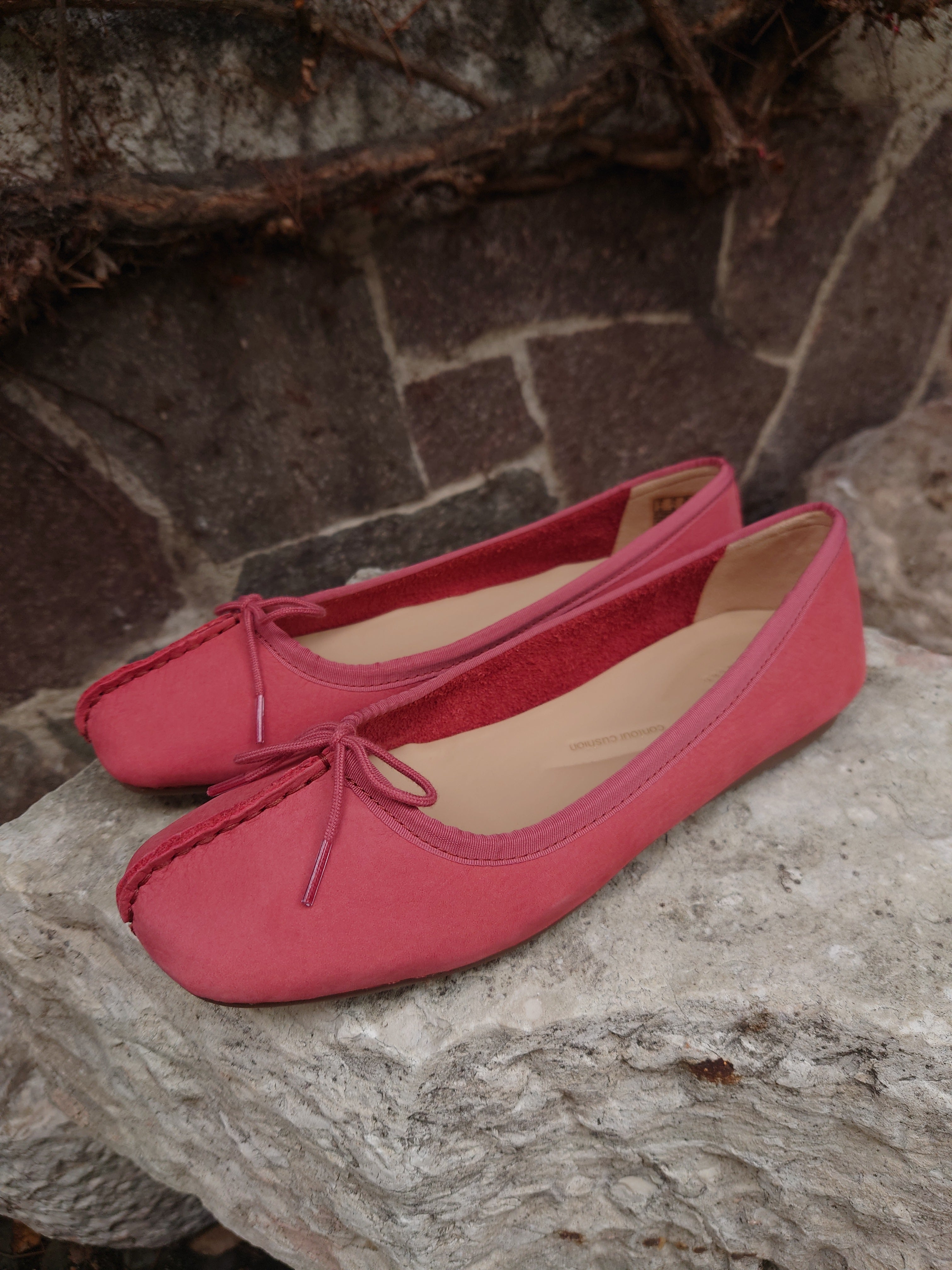 Clarks Scarpe Donna - Modello Freckle Ice (Dusty Rose Nubuck)