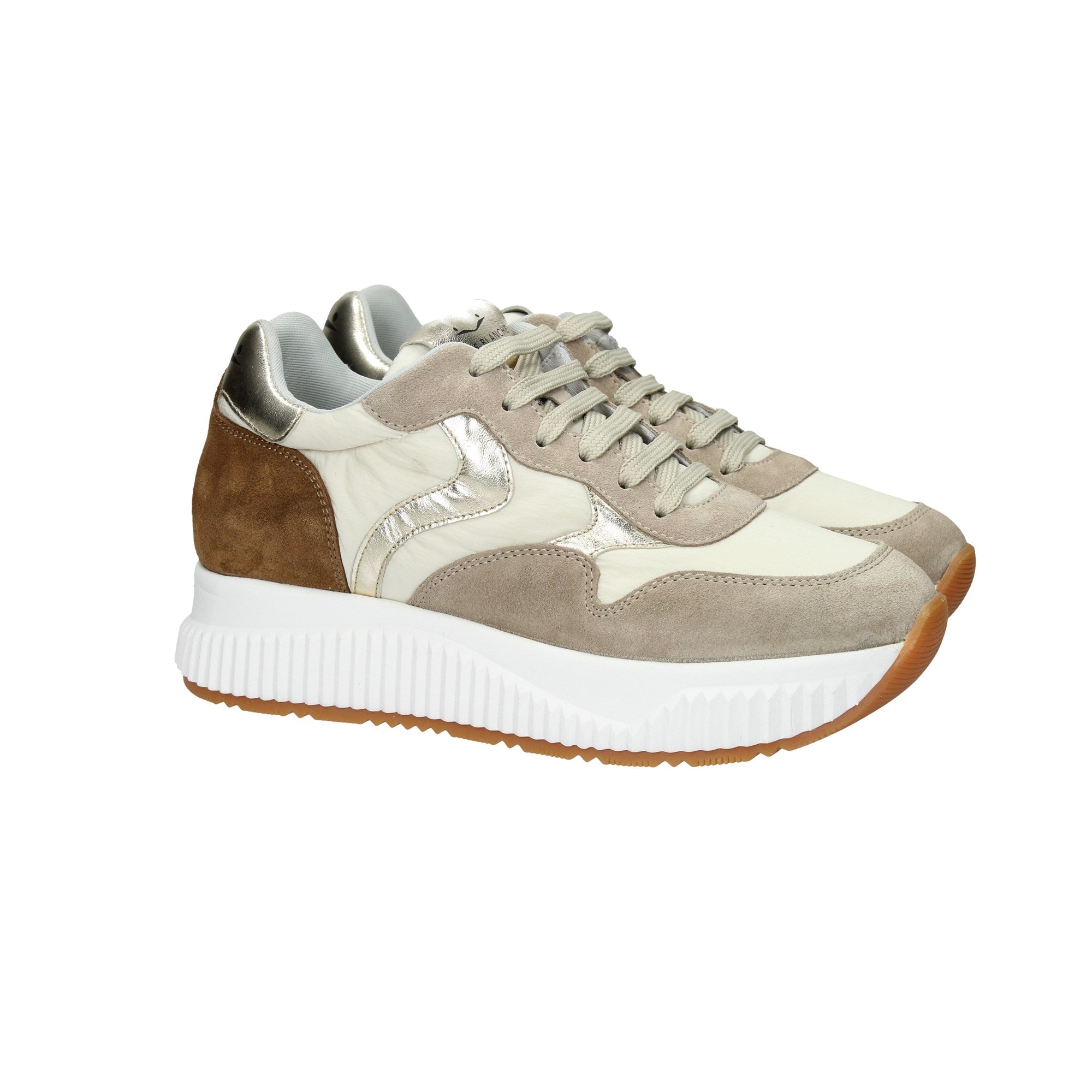 Voile Blanche Sneakers Donna - 2018106021E99 (Dove/Beige/Brown)