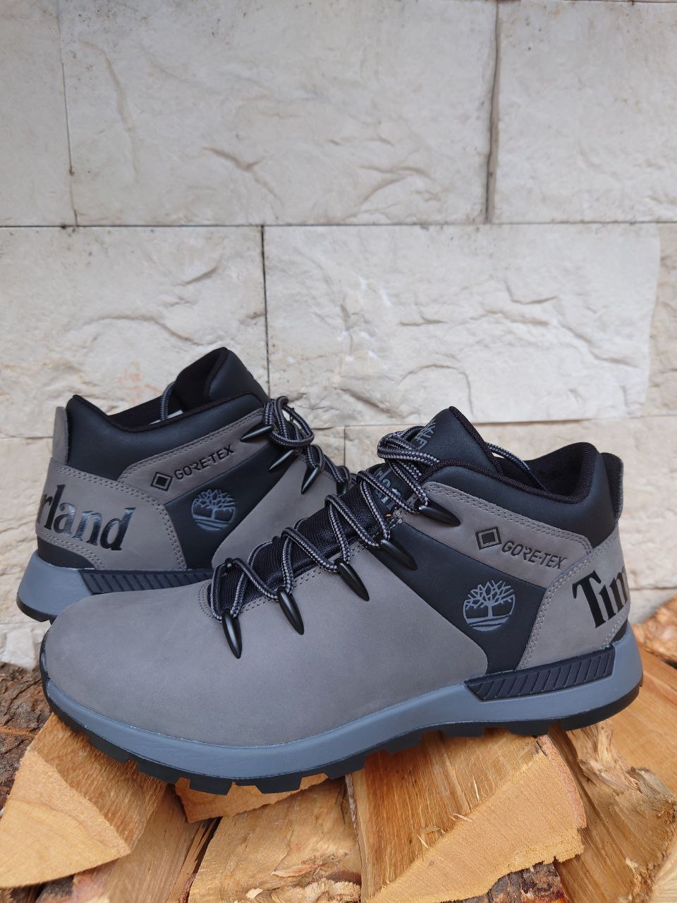 Timberland Scarpe Uomo - Modello TB0A6D71 (Medium Grey Nubuck Gore-Tex)