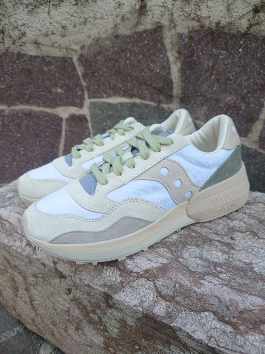 Saucony Unisex - Modello S60889-1 (White/Beige)