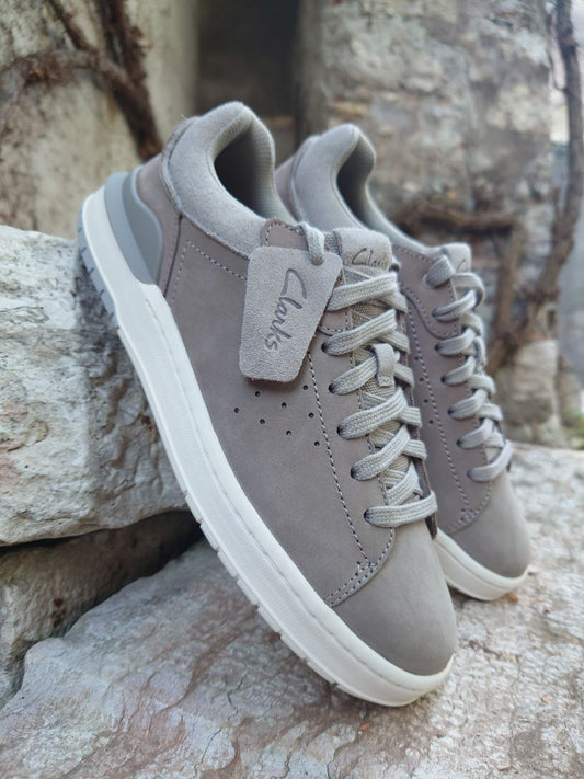 Clarks Uomo - Modello CourtLite2 Run (Grey Nubuck)