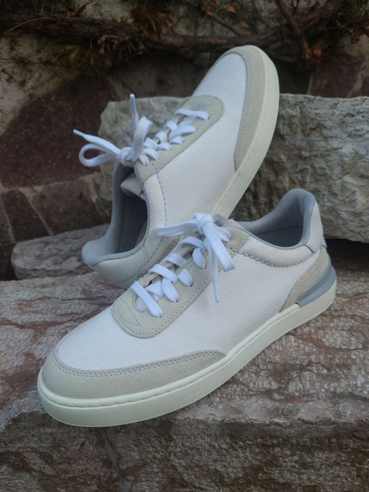 Clarks Uomo – Modello CourtLite Tor (White Canvas)