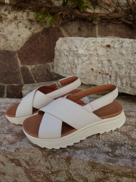 Clarks Donna – Modello Dashlite Wish Off White Combi