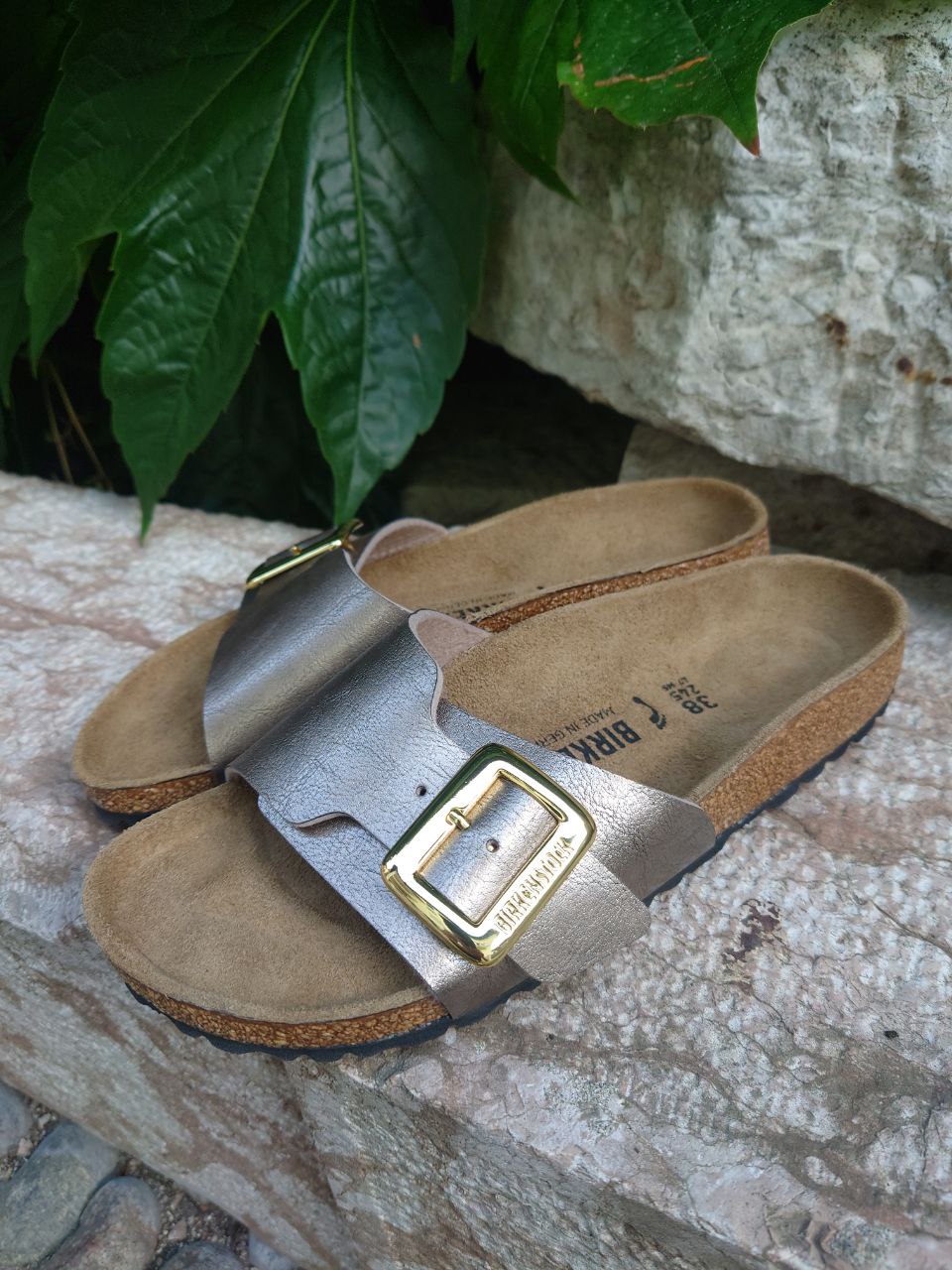 Birkenstock Donna – Modello 1029416 Catalina Cushion Buckle Graceful Taupe