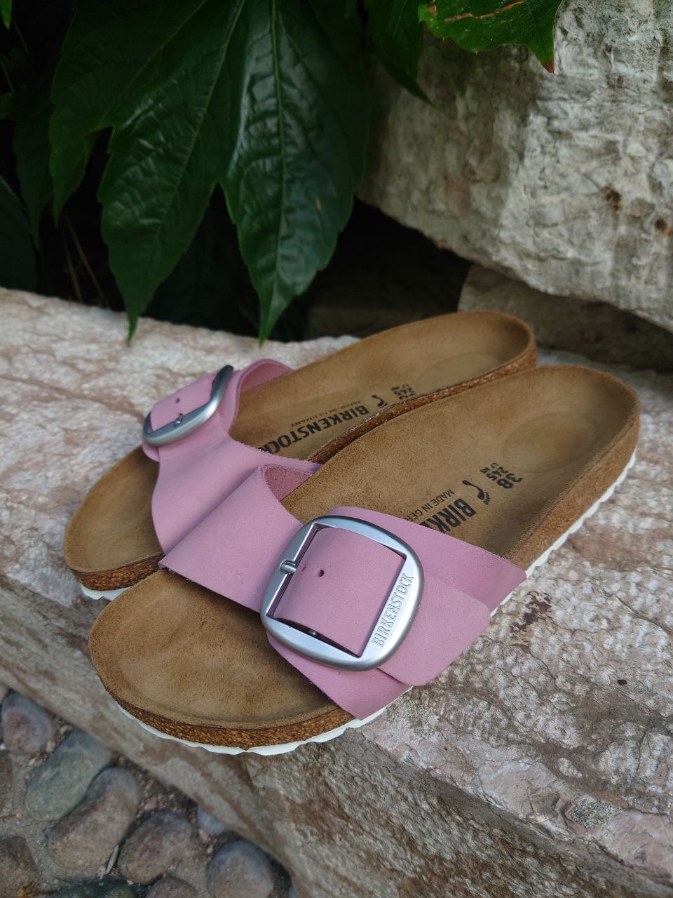 Birkenstock Donna – Modello 102255 Madrid Big Buckle Orchid Leather