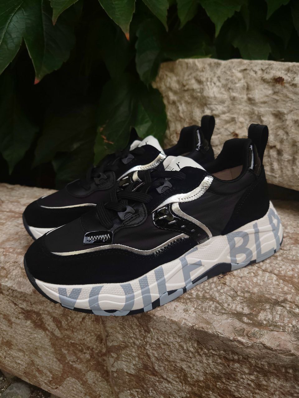 Voile Blanche Sneakers Donna - Modello 2017475.06.1A03 (Black Silver)