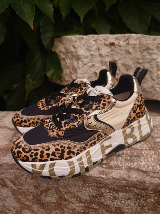 Voile Blanche Sneakers Donna - Modello 2017475.26.3D31 (leopard-platinum)