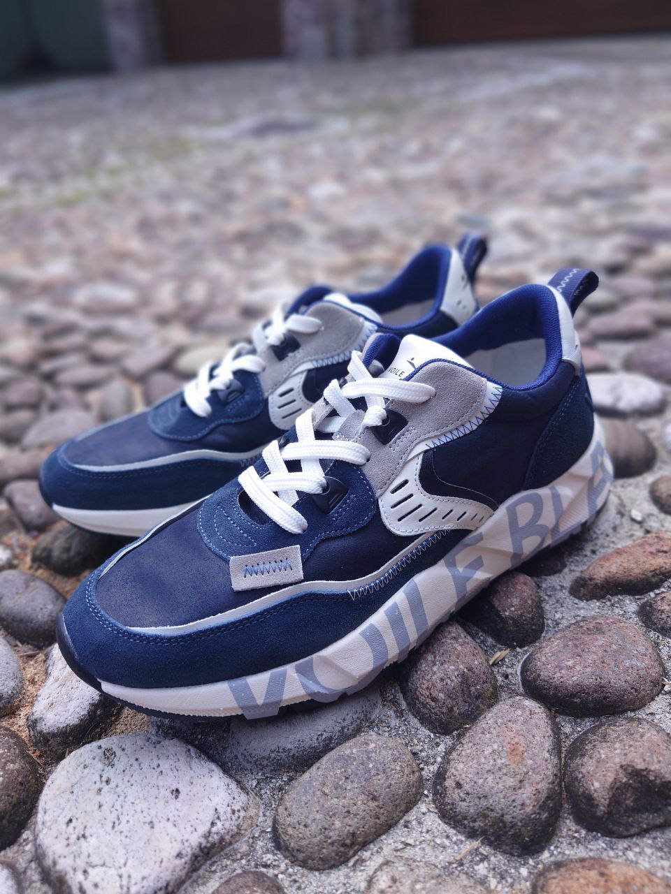 Voile Blanche Sneakers Uomo - Modello 2017465.17.0C01 (blue)